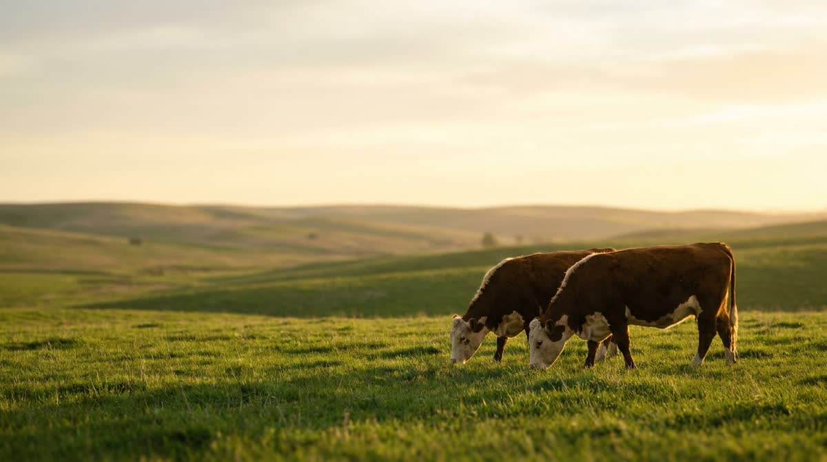 Grass fed pasture