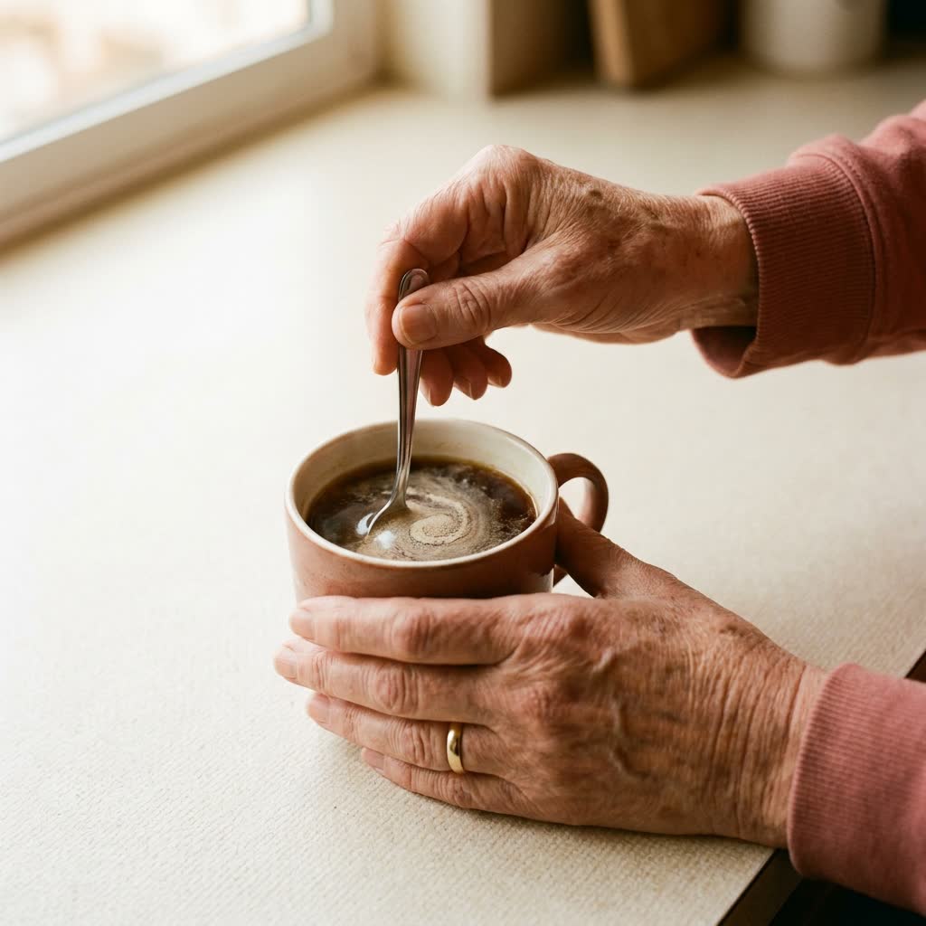 Stirred into morning coffee